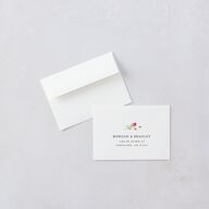 Wildflower Arch Wedding Response Cards Pure White Signature Standard