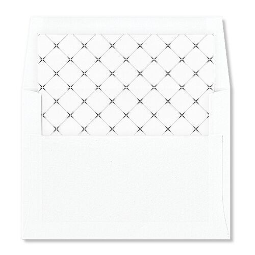 Elegant Hollywood Calligraphy Envelope Liners Licorice Standard