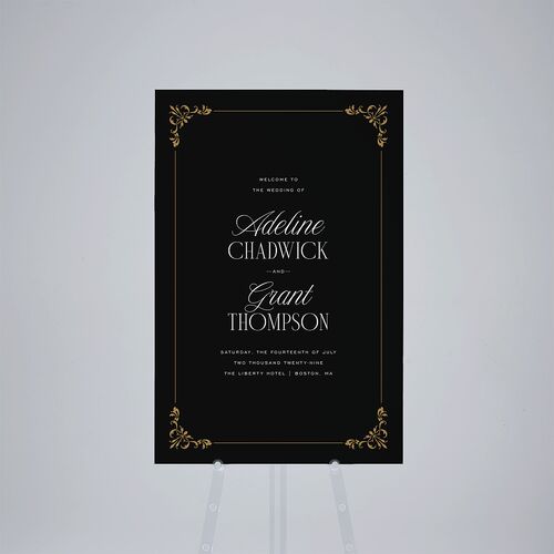 Old Money Standard Welcome Sign Large Midnight Standard Outdoor Corrugated L Welcome