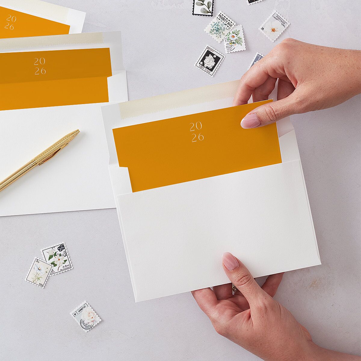 Diwali Grid Envelope Liners — view 2