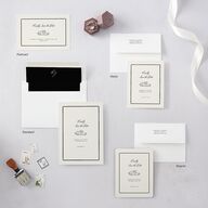 Elegant Swans Save the Date Postcards Ivory
