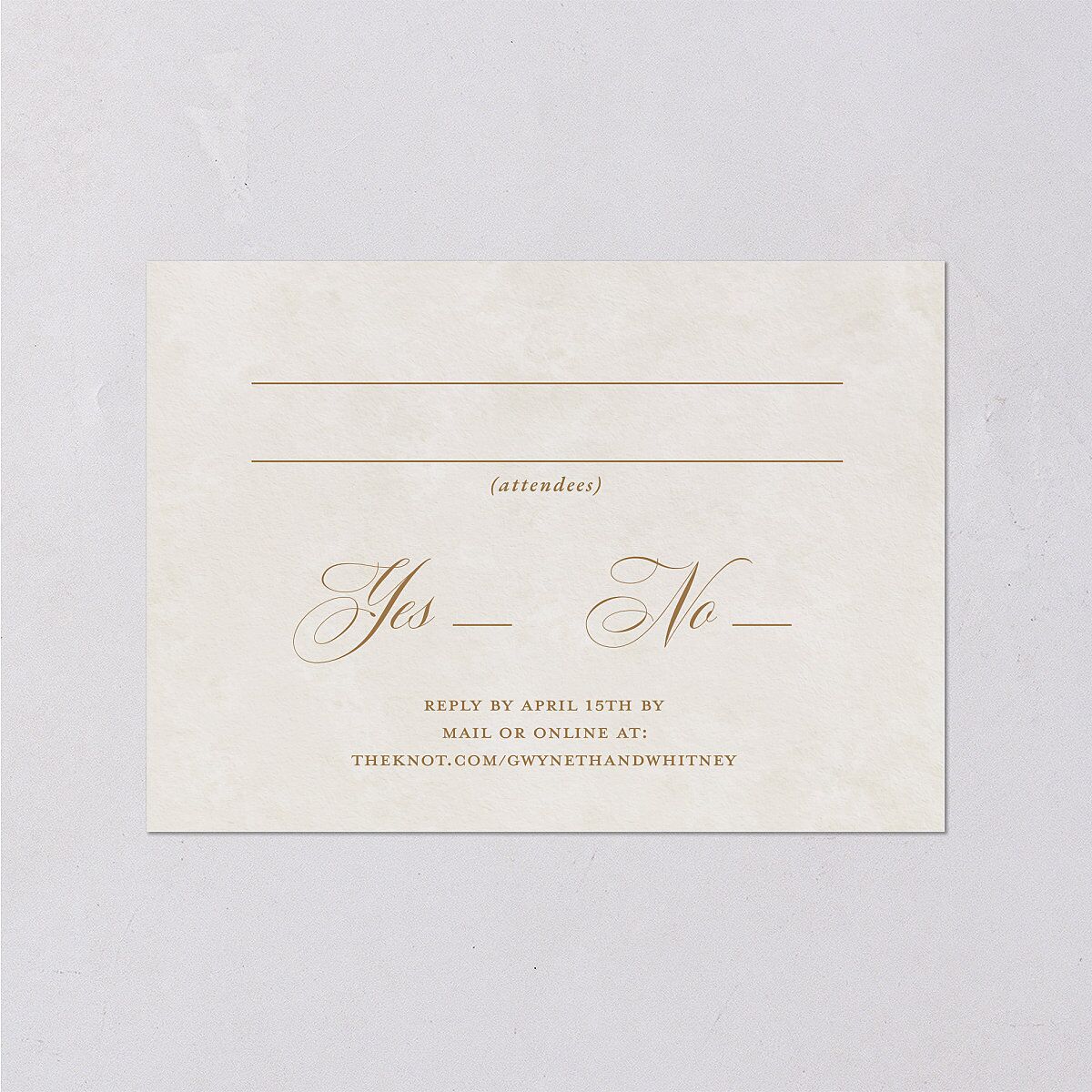 Fairytale Garden Wedding Response Cards Sage Signature Standard