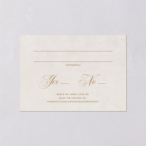 Fairytale Garden Wedding Response Cards Sage Signature Standard