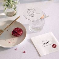 Exquisite Calligraphy Coasters Pure White Cardboard Circle