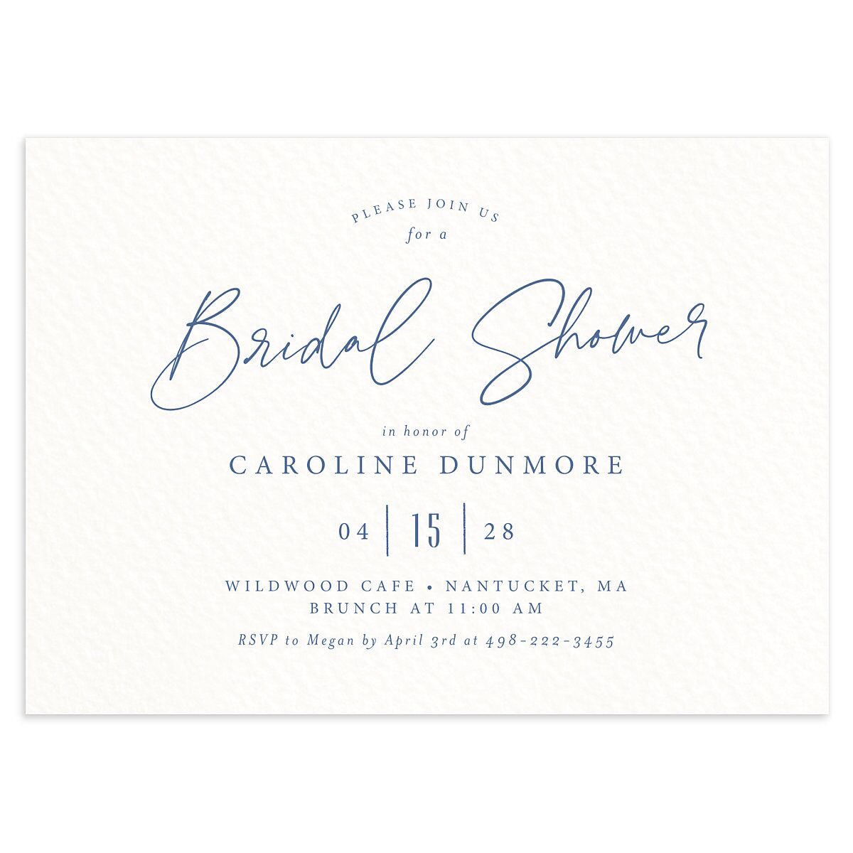 Coastal Love Bridal Shower Invitations