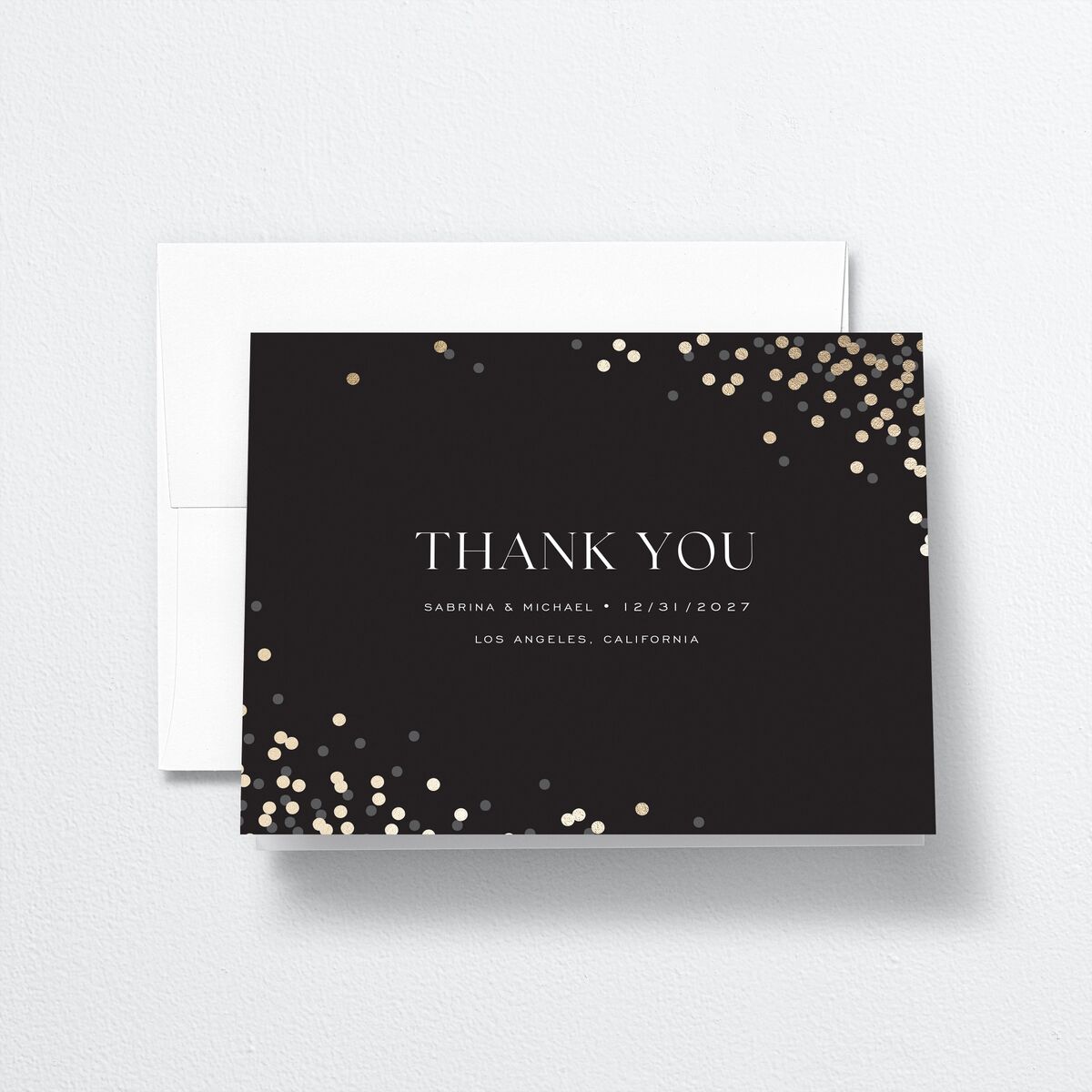 Confetti Glam Thank You Cards