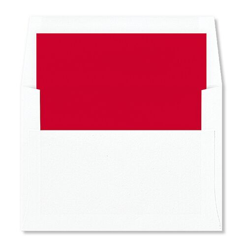Boho Wildflower Holiday Envelope Liners Ruby Standard