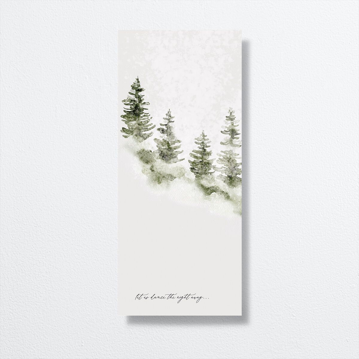 Snowy Mountainside Menus back