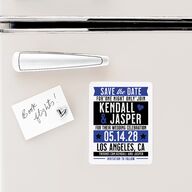 Gig Poster Save The Date Magnets Sapphire Magnet Paper