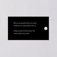 Modern Arc Favor Gift Tags Pure White Signature