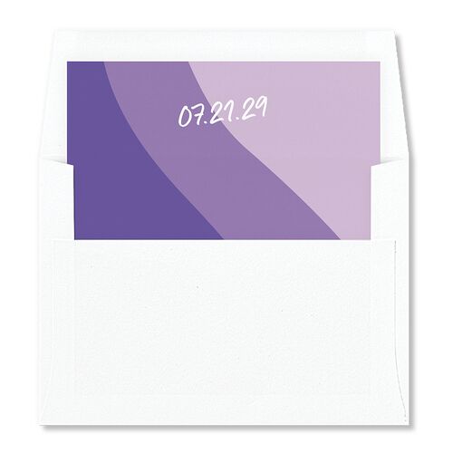Color Pop Retro Photo Envelope Liners Lavender Standard