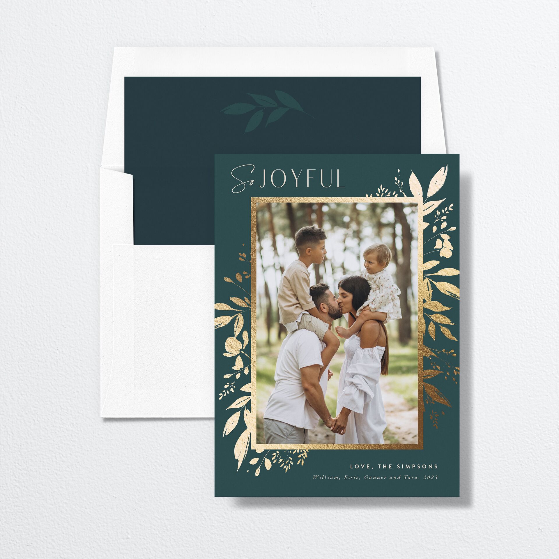 Festive Foliage Envelope Liners — view 1