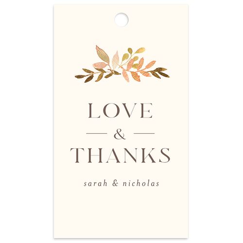 Greenery Altar Favor Gift Tags Driftwood Signature