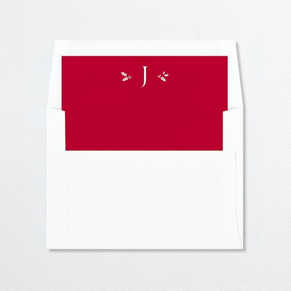 Newlywed Christmas Envelope Liners Garnet Standard