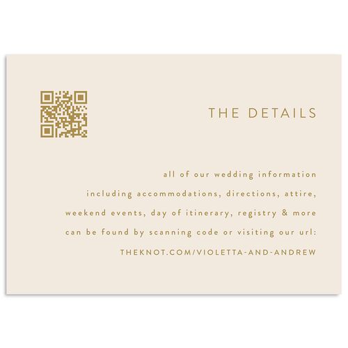 Signed Wedding Enclosure Cards Driftwood Signature Standard
