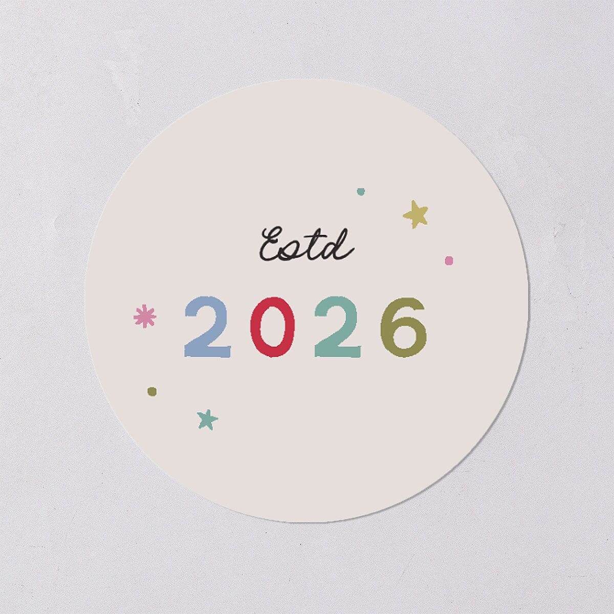 Very Merriest Retro Christmas Holiday Stickers Linen Circle