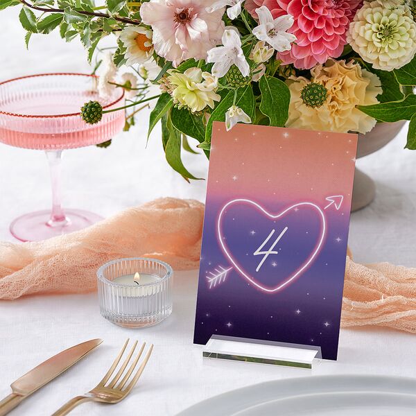 Las Vegas Love Table Numbers Pinot Signature