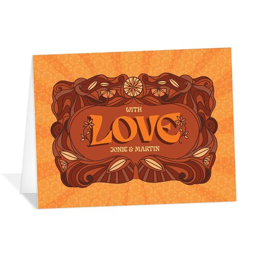 Wedstock Thank You Cards Red Clay