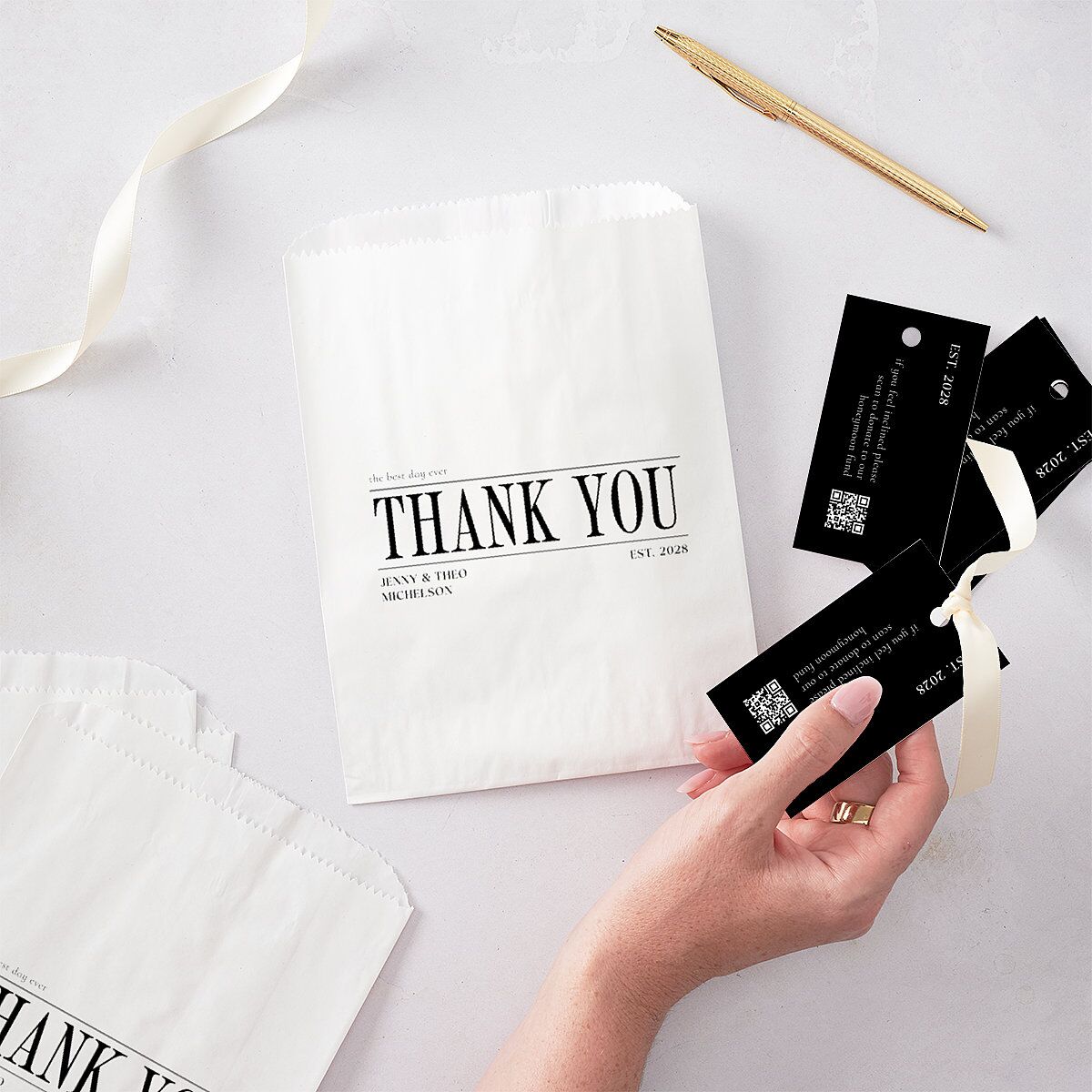 Magazine Cover Favor Gift Tags Licorice Signature