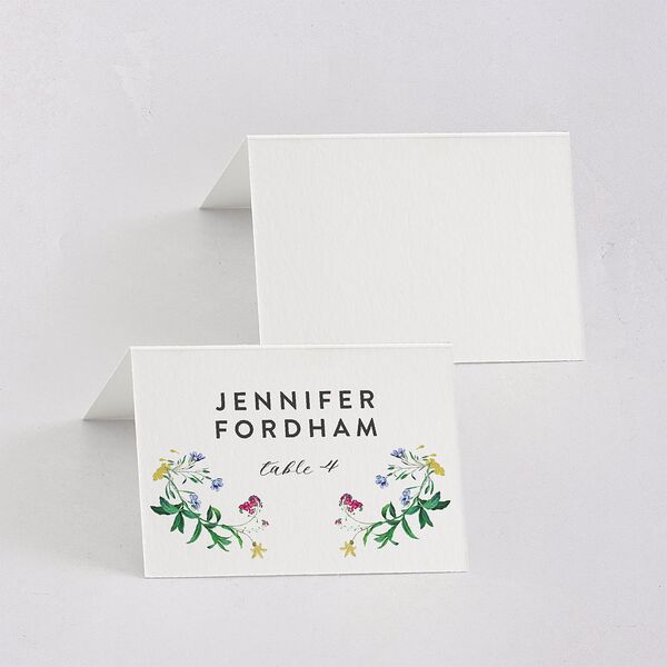 Enchanted Wildflower Place Cards Sea Foam Signature