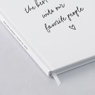Sunny Day Modern Script Guest Books Pure White