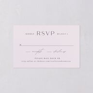 Scenic Denver Colorado All-in-One Wedding Invitations Peach Pink Signature Light Both Recipient and Return Addresses No