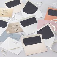 Romantic Vintage Luxury Envelope Liners Moody Blue Standard