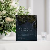 Enchanted Evening Bar Bended Tabletop Sign X-small Dark Navy Standard Plastic XS Tabletop Bar
