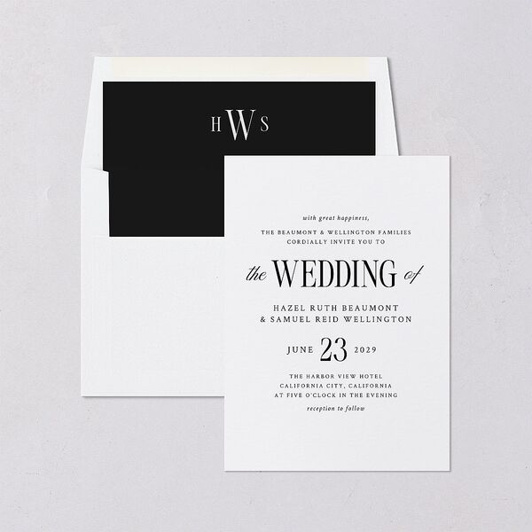 Elegant Wedding Of Envelope Liners Pure White Standard