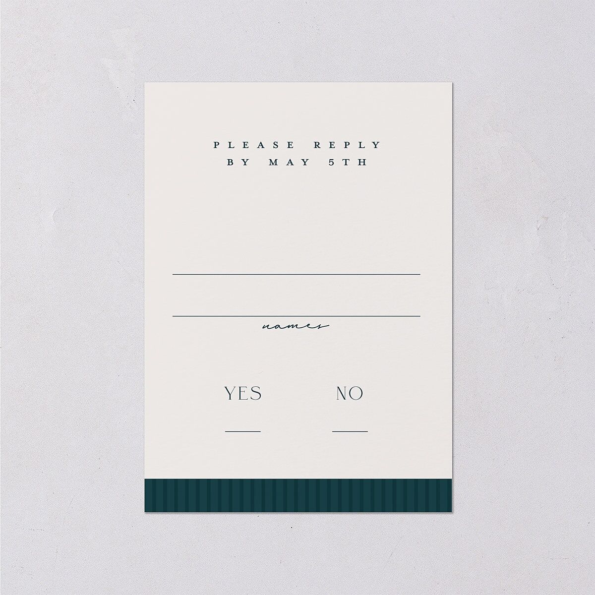 Ornate Storybook Wedding Response Cards Dark Emerald Signature Standard