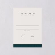 Ornate Storybook Wedding Response Cards Dark Emerald Signature Standard
