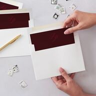 Very Married Christmas Photo Gallery Envelope Liners Burgundy Standard
