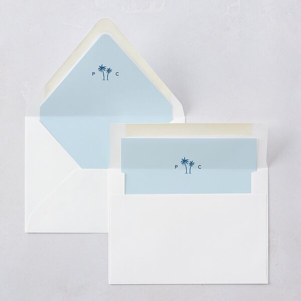 Cabana Stripes Euro Envelope Liners Lemon Luxe