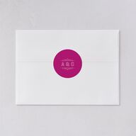 Iconic Beach Wedding Stickers Tangerine