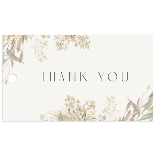 Ethereal Pampas Favor Gift Tags Gold Thyme Signature