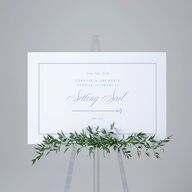 Coastal Oysters and Anchors Standard Direction Sign Large Sea Blue Standard Indoor Foam Core L Direction