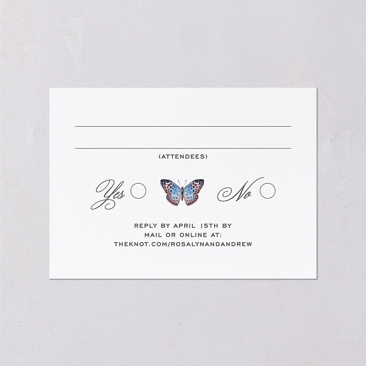 Wild About You Wedding Response Cards Pure White Signature Standard