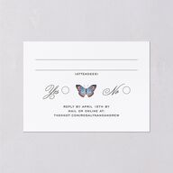 Wild About You Wedding Response Cards Pure White Signature Standard