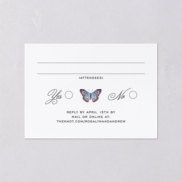 Wild About You Wedding Response Cards Pure White Signature Standard