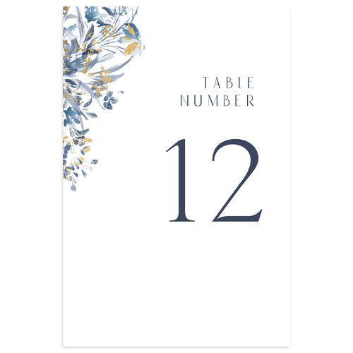 Gilded Greenery Table Numbers Gold Regency Blue Signature