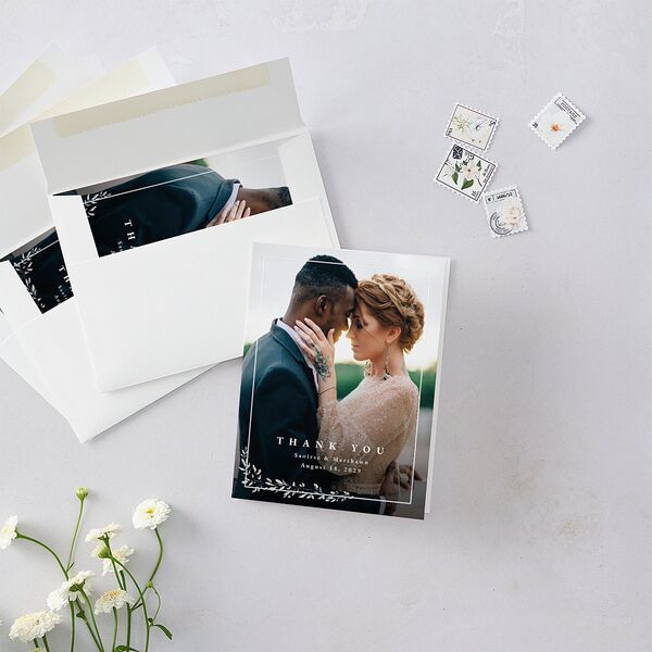 Dainty Frame Thank You Cards Thyme