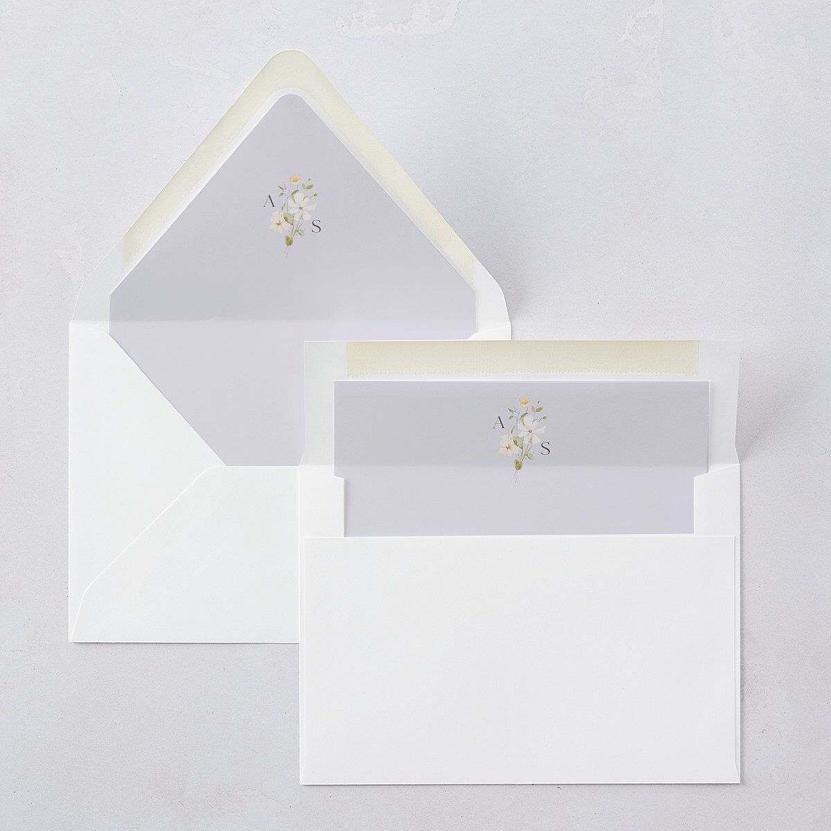 Wildflower Photo Euro Envelope Liners Lilac Luxe