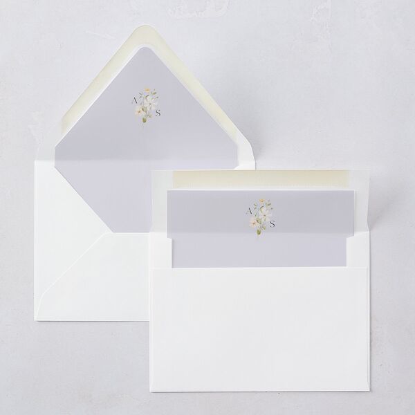 Wildflower Photo Euro Envelope Liners Lilac Luxe
