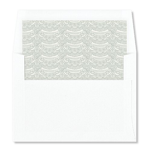 Elegant Lace Envelope Liners Sage Standard