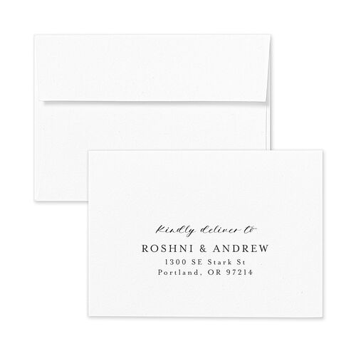 Vibrant Floral Wedding Response Card Standard Envelopes White Deep Claret Return Address Signature Standard