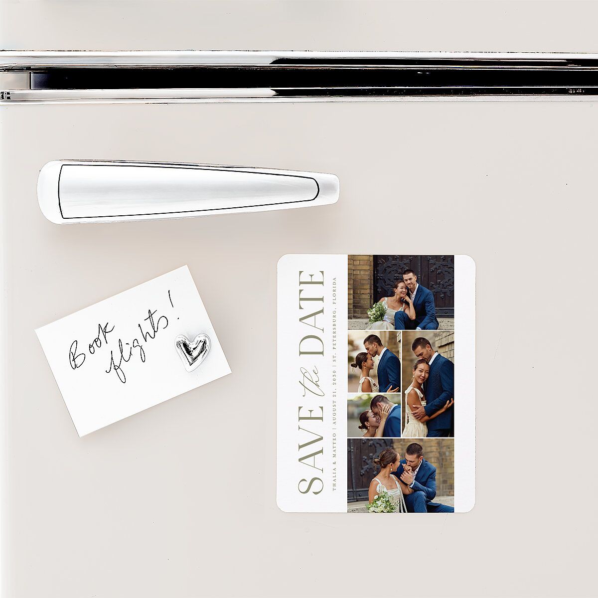 Elegant Sidebar Images Save The Date Magnets Thyme Magnet Paper