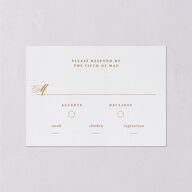 Opulent Garden Wedding Response Cards Scottish Green Signature Standard
