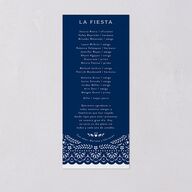 Papel Picado Wedding Programs Navy Signature