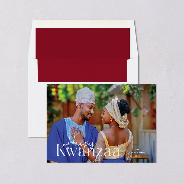 Happy Kwanzaa Holiday Cards Sunflower Signature