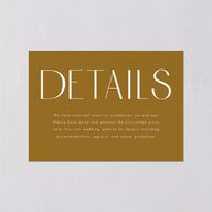 Love is Love Wedding Enclosure Cards Umber Signature